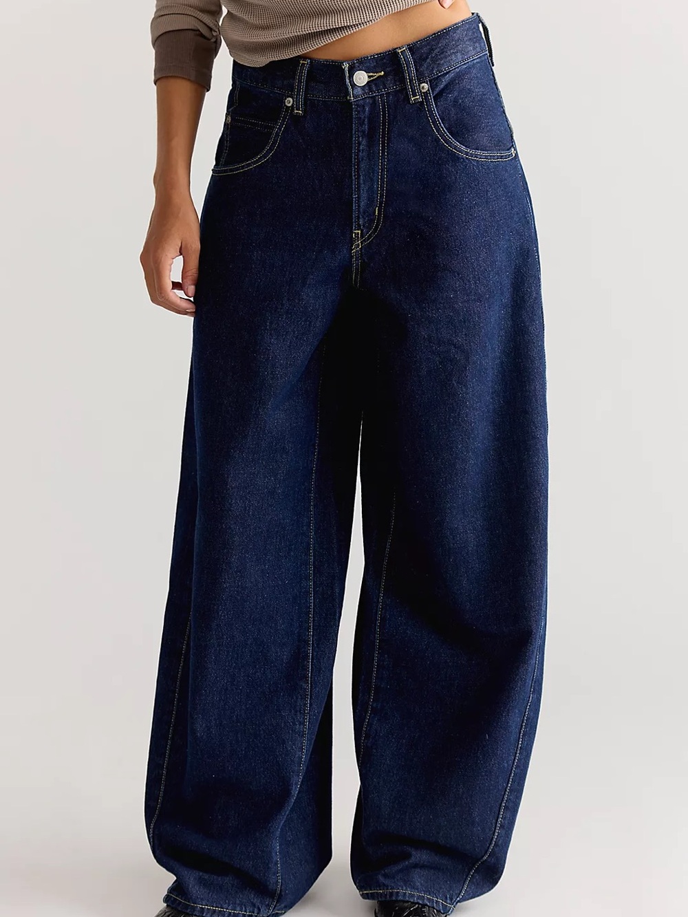 Levis Super Baggy Barrel Jean, Dark Rinse